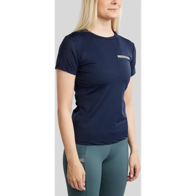 Montar Motilley Riding T-Shirt In Marine Blue 1