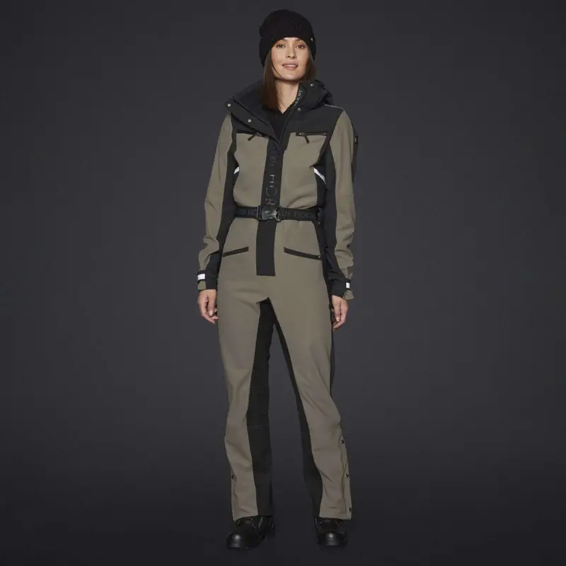 Mountain Horse Jen Softshell Urban Riding Jumpsuit In Taupe 1