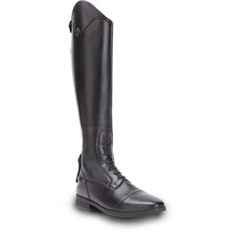 Ortona Tall Black Riding Boots By Moretta 1
