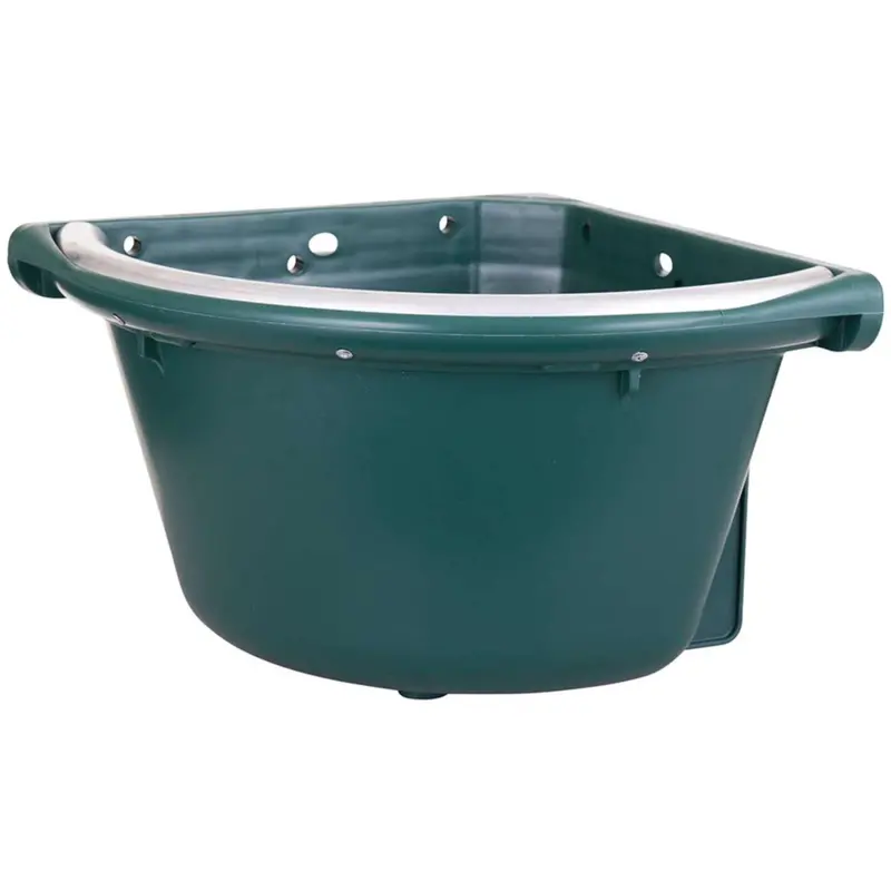 Panaro Green Aluminum-Framed Triangular Hay Feeder 1