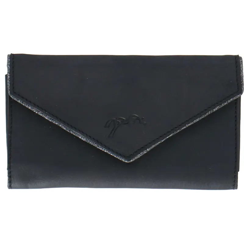 Pénélope Black Phone Pouch – Slim Nylon Carry Bag With Zip Closure 1