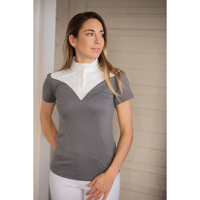 Pénélope Las Honey Competition T-Shirt – Short Sleeve In Gray 1