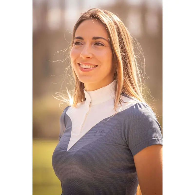 Pénélope Show Shirt – Short-Sleeve Las Honey Manches Top In Blue 1
