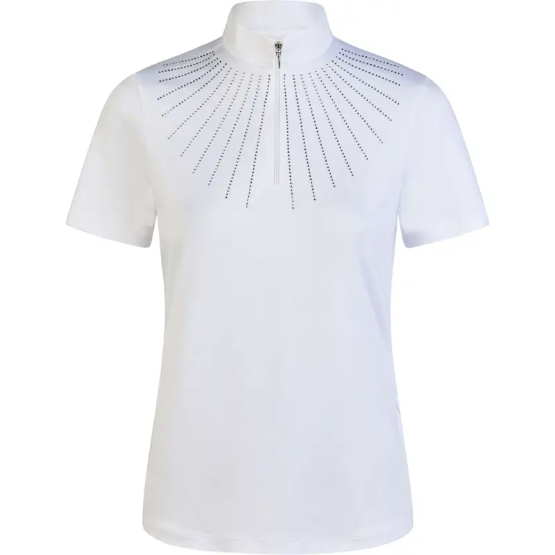 Pikeur Crystal-Embellished Competition T-Shirt – Ss26 White 1