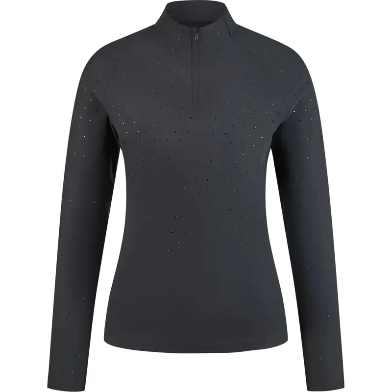 Pikeur Long-Sleeve Black Function Zip Shirt Ss26 1