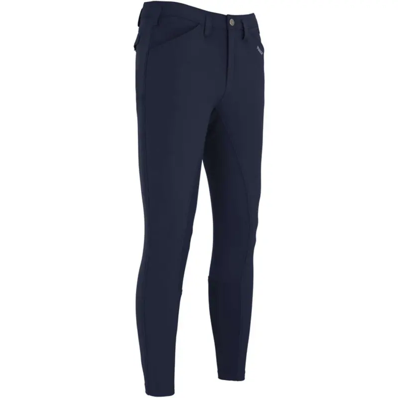 Pikeur Rossini New Leather-Seat Riding Tights In Night Blue 1
