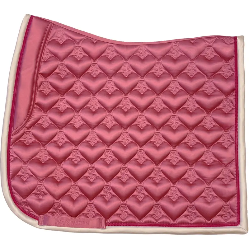 Ps Of Sweden Heart Dressage Saddle Pad In Thrill Pink 1