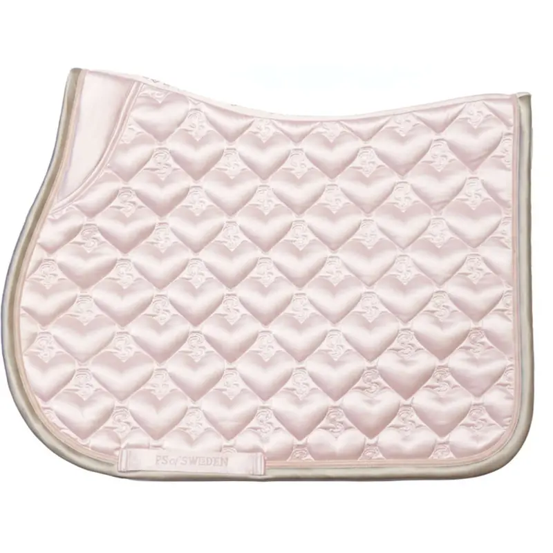 Ps Of Sweden Heart Jumping Saddle Pad In Whipped Pink 1