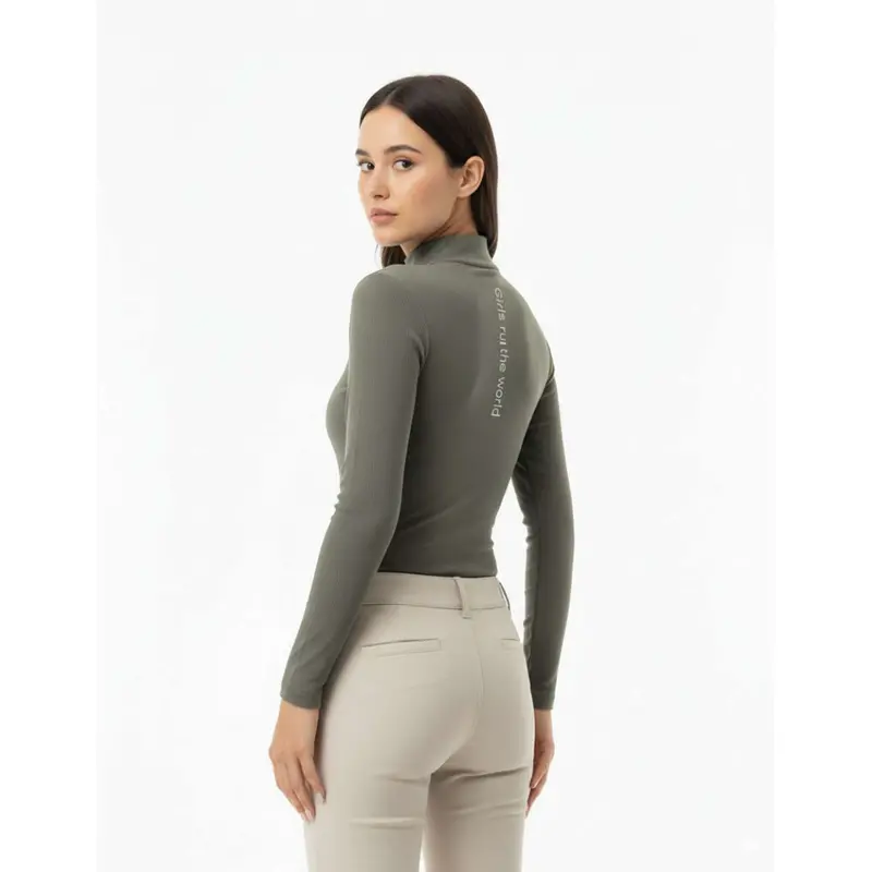 Ps Of Sweden Ryder Ribbed Long-Sleeve Top In Mist Green 1