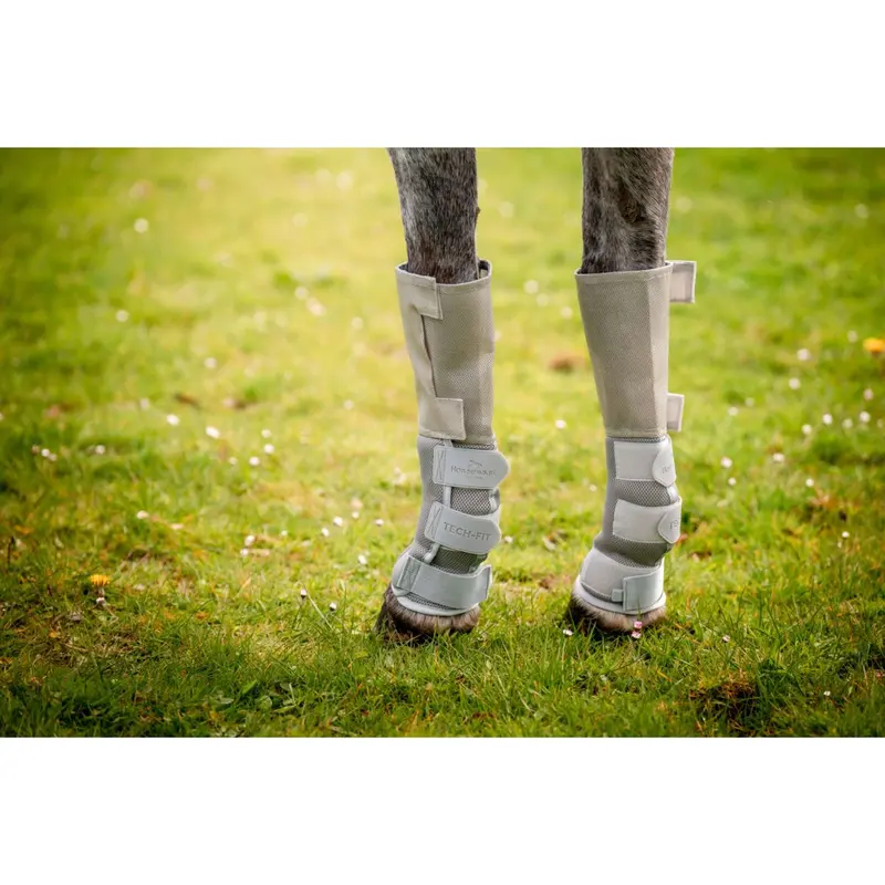 Rambo Flyboots Tech-Fit Silver Fly Protection Boots 1