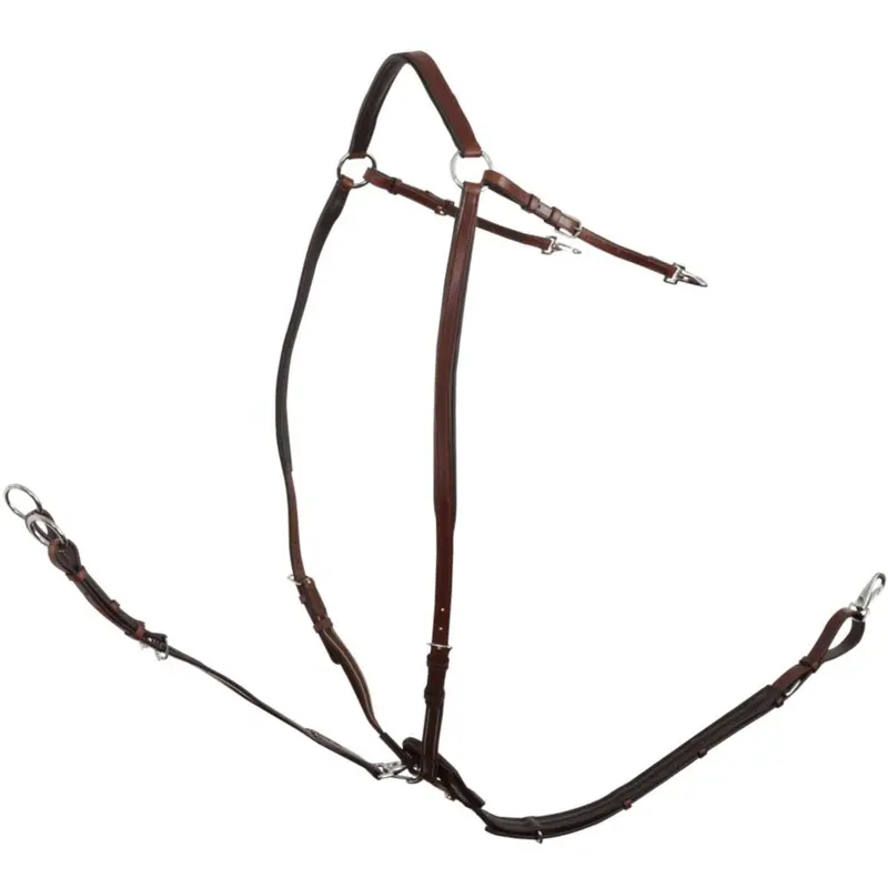 Rayleigh Hunt Collar With Saddle Straps – Oak & Silver 1