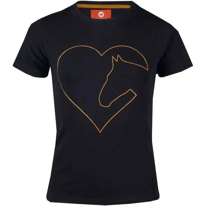 Red Horse Kids T-Shirt – Black And Rose 1