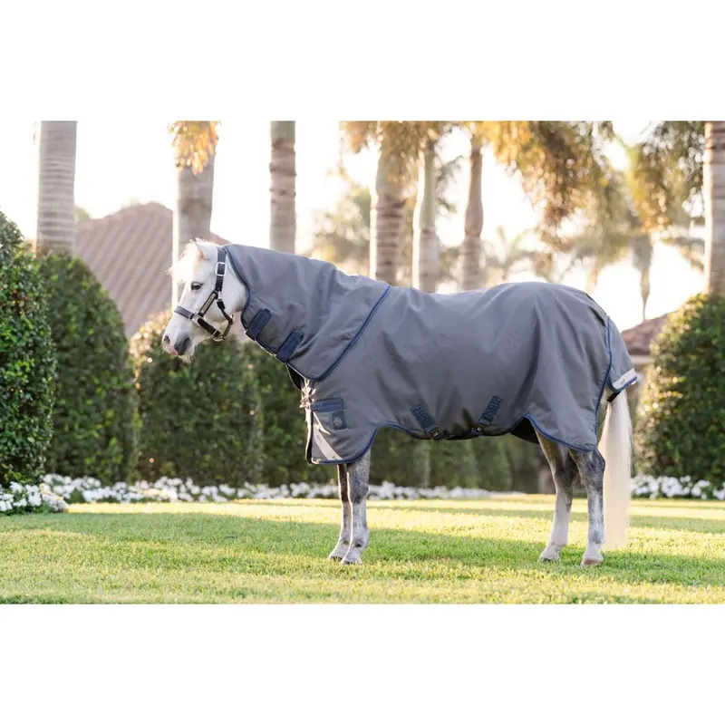 Rhino Hexstop Plus Pony Rug – 250G, Grey/Indigo/Navy 1