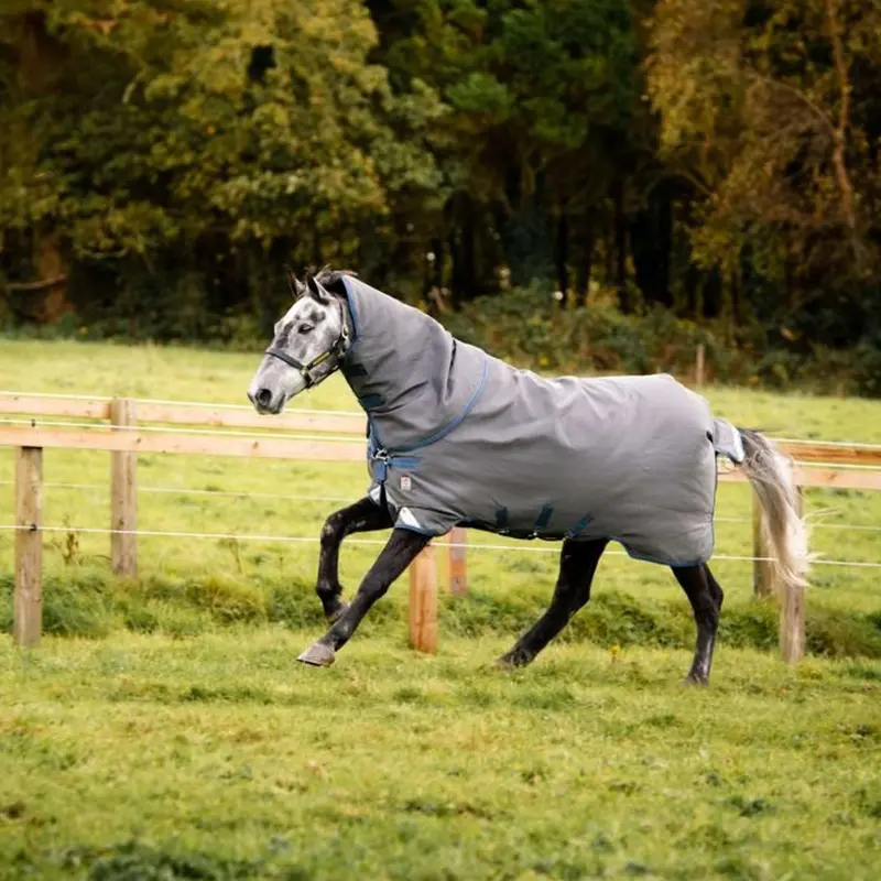 Rhino Plus Hextop Vl Turnout Rug – Grey/Indigo/Navy, 0G Fill 1
