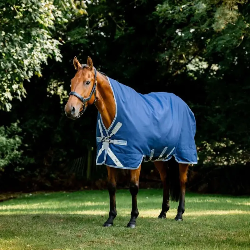 Rhino Wug Lite Turnout Blanket – 100G, Navy/Titanium Grey 1