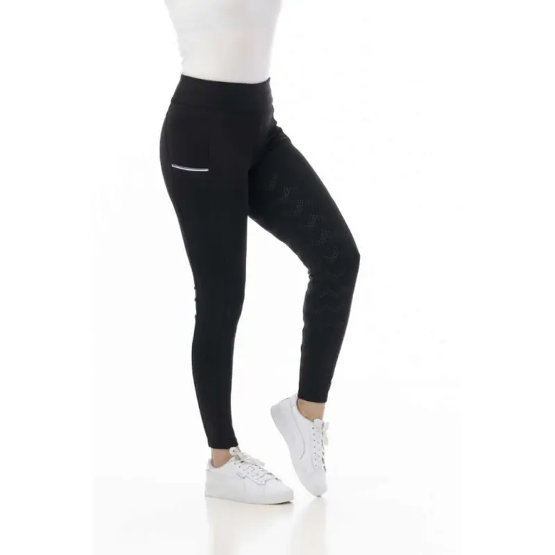 Riding World Agadir Women'S Black Riding Leggings 1