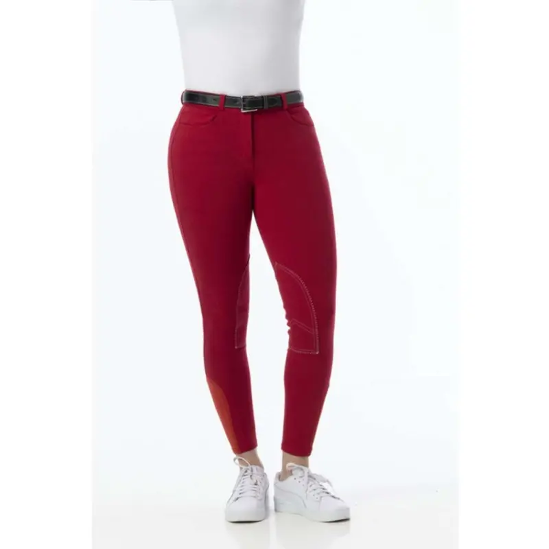 Riding World Alexandrie Kids' Riding Pants – Red 1
