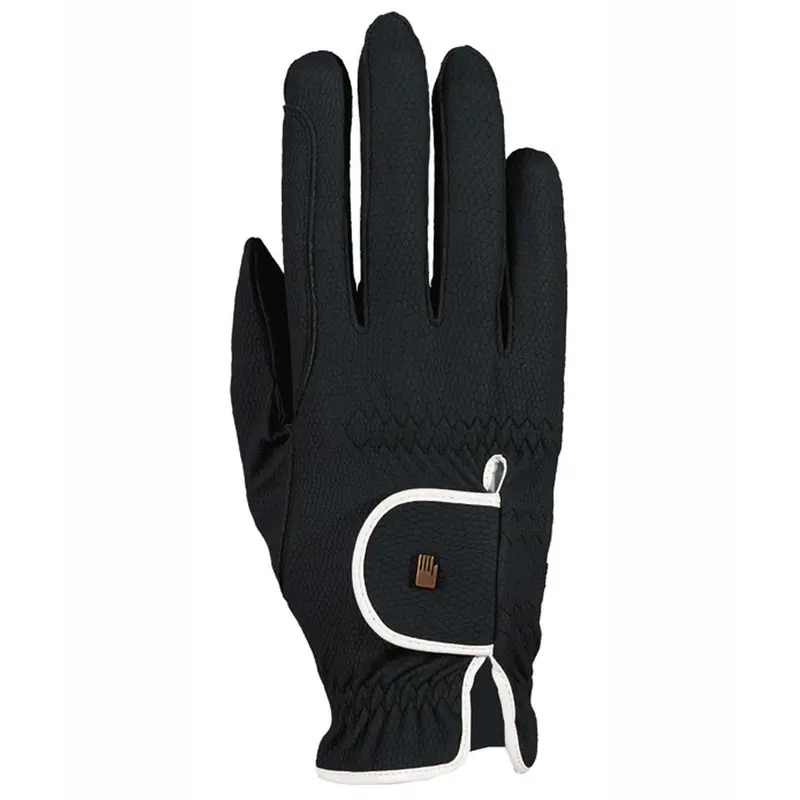 Roeckl Lona Riding Gloves With Roeck-Grip Lining – Black/White 1