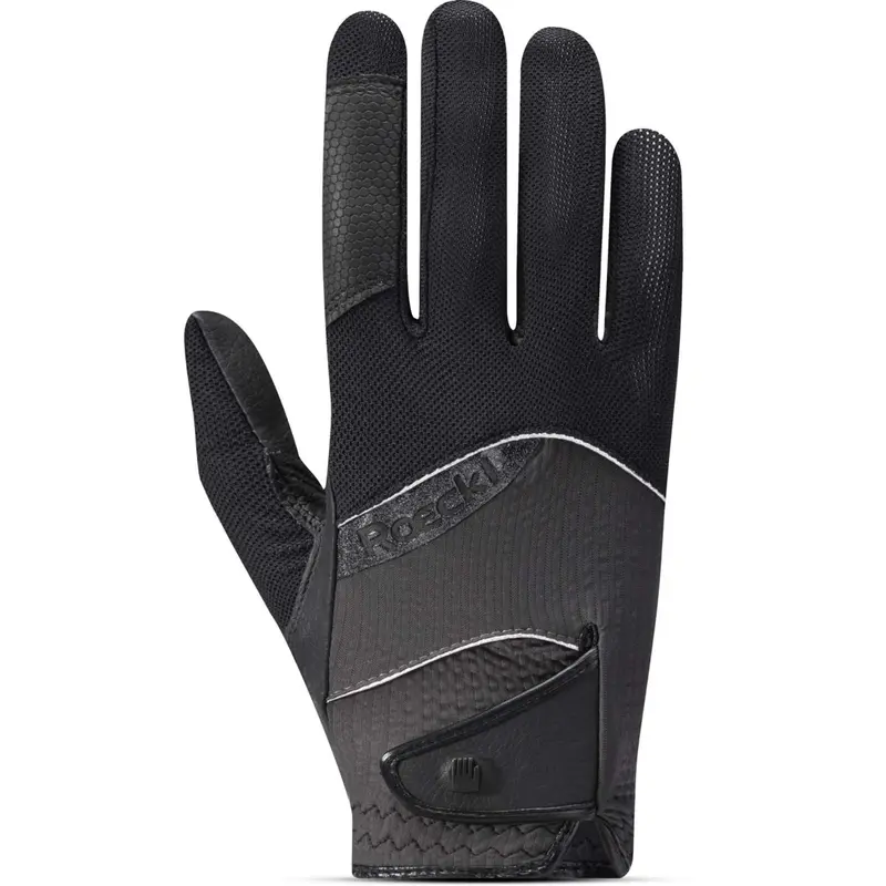 Roeckl Millero Grey And Volcanic Black Riding Gloves 1