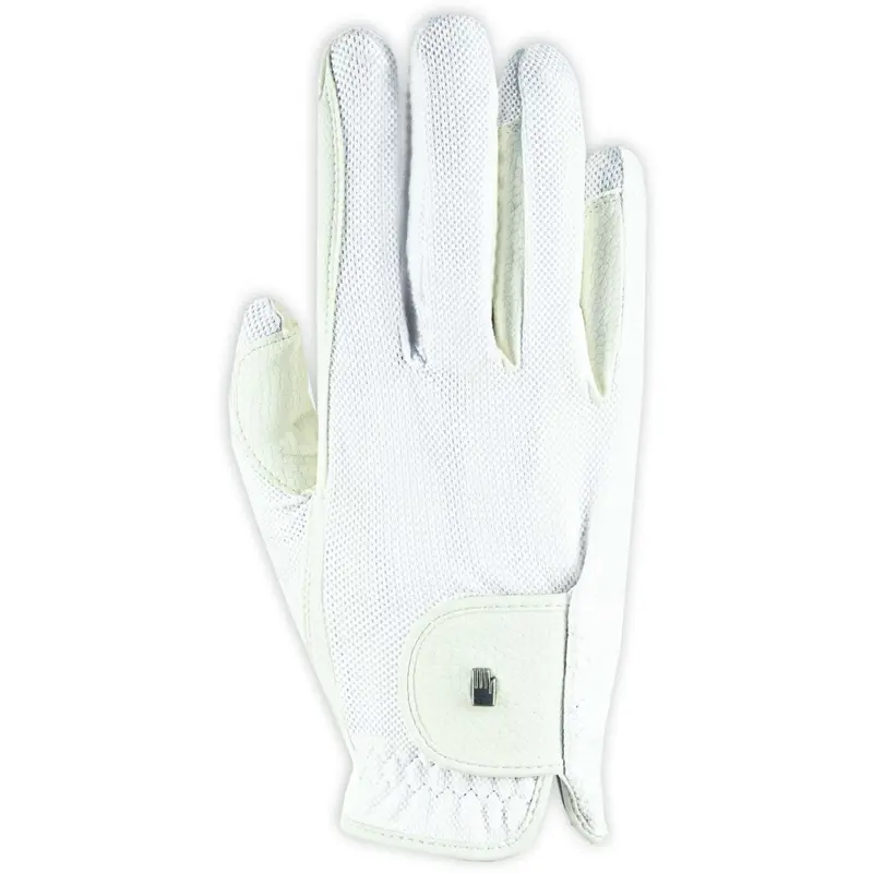 Roeckl Roeck-Grip Lite White Equestrian Gloves 1