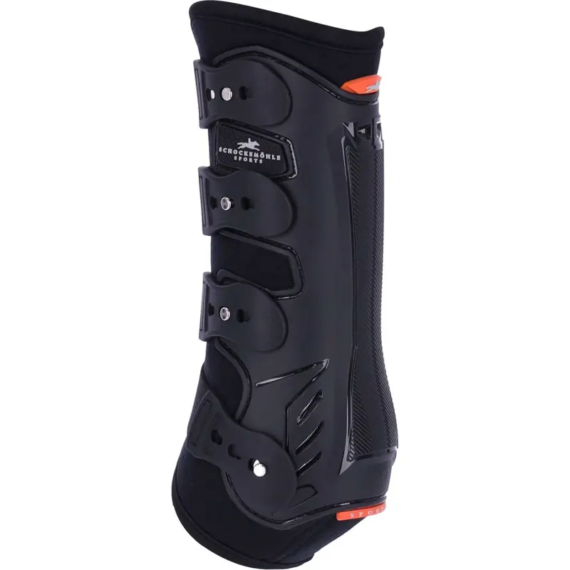 Schockemöhle Air Flow Dressage Hind Tendon Boots In Black 1