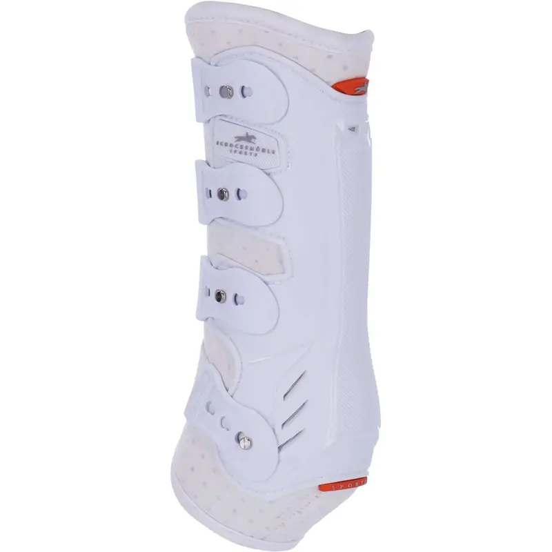 Schockemöhle Air Flow Dressage Hind Tendon Boots In White 1