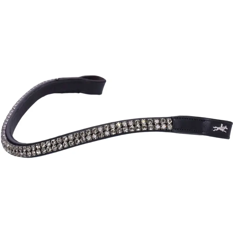 Schockemöhle Valencia-Monticelli Frontal Piece In Black With Grey Accents 1