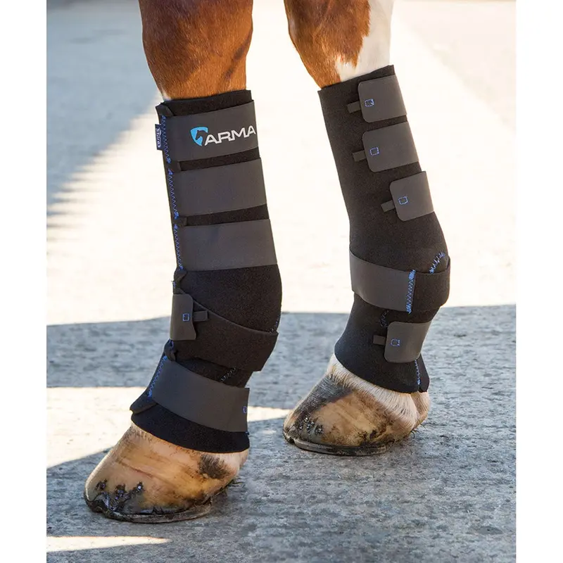 Shires Arma Deluxe Stable Leg Wraps – Black 1