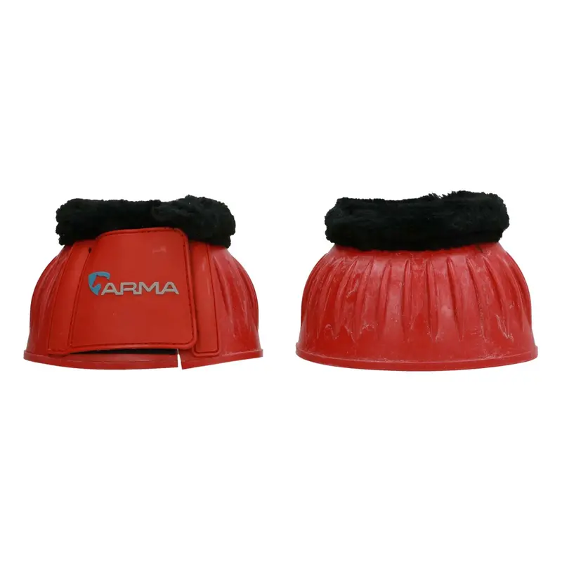 Shires Arma Fleece-Lined Jumping Boots – Black & Red 1