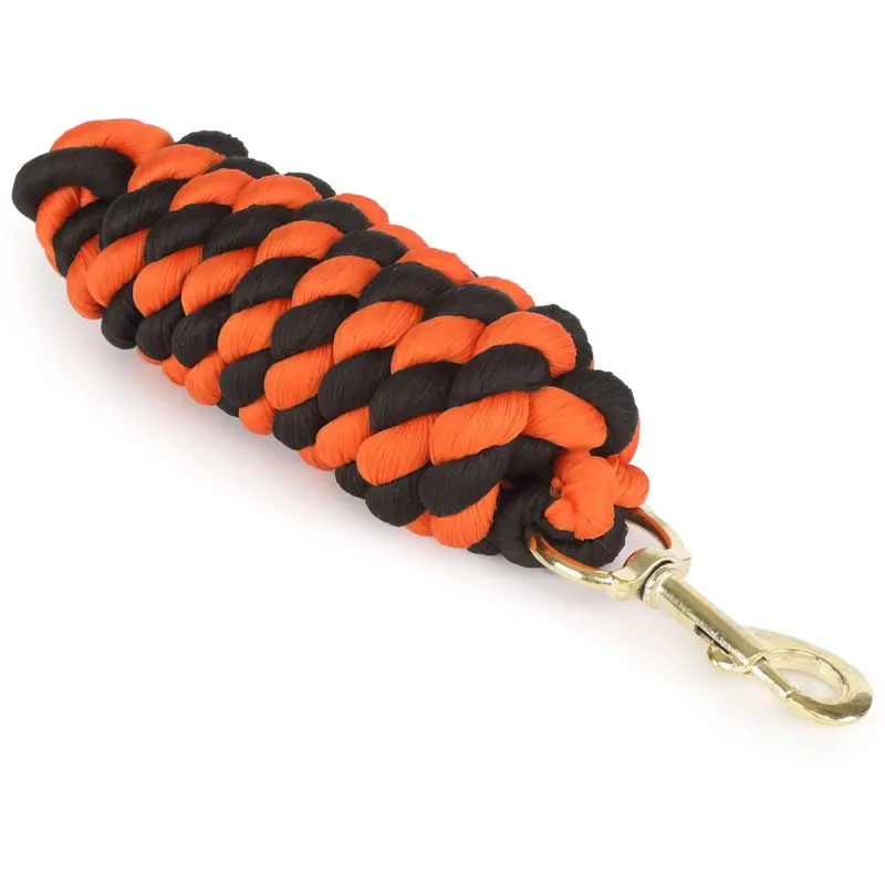 Shires Two-Tone Halter Rope In Orange And Black 1