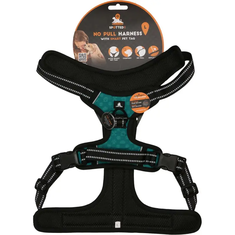 Spotted Pro! Harnais Réglable Pour Chien – Coloris Vert Énergique 1