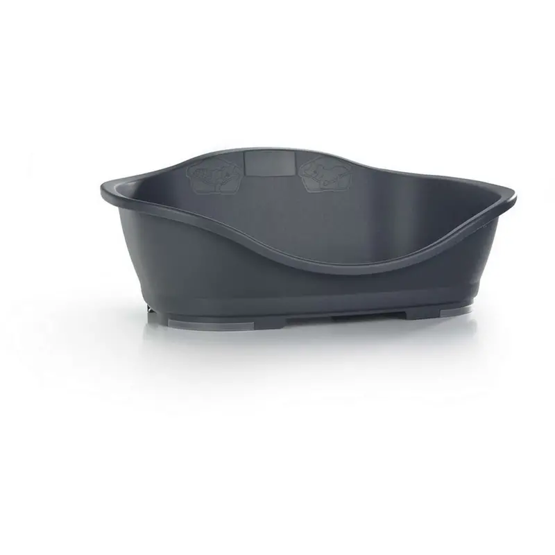 Stefanplast Anthracite Plastic Dog Bed Basket 1