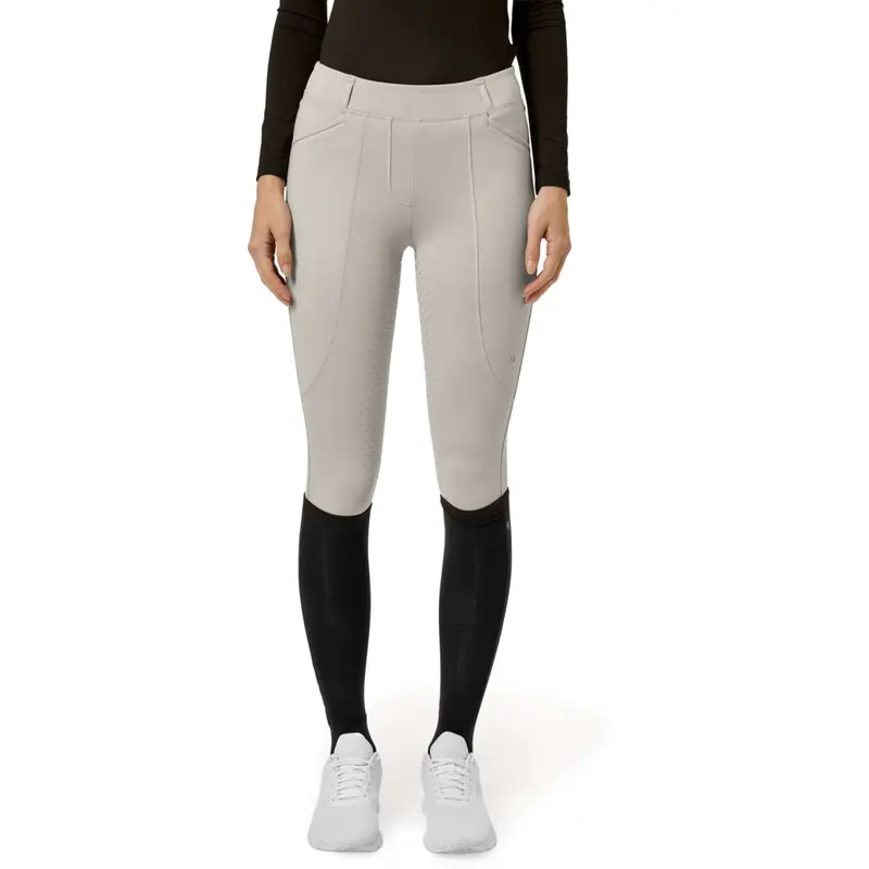 Stockholm Equestrian Premium Full-Grip Riding Leggings – Greige 1