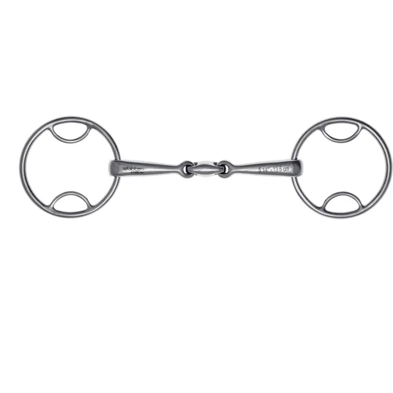 Stübben 4-In-1 Easy Control Snaffle Bit – Stainless Steel, Straight Mouthpiece 1
