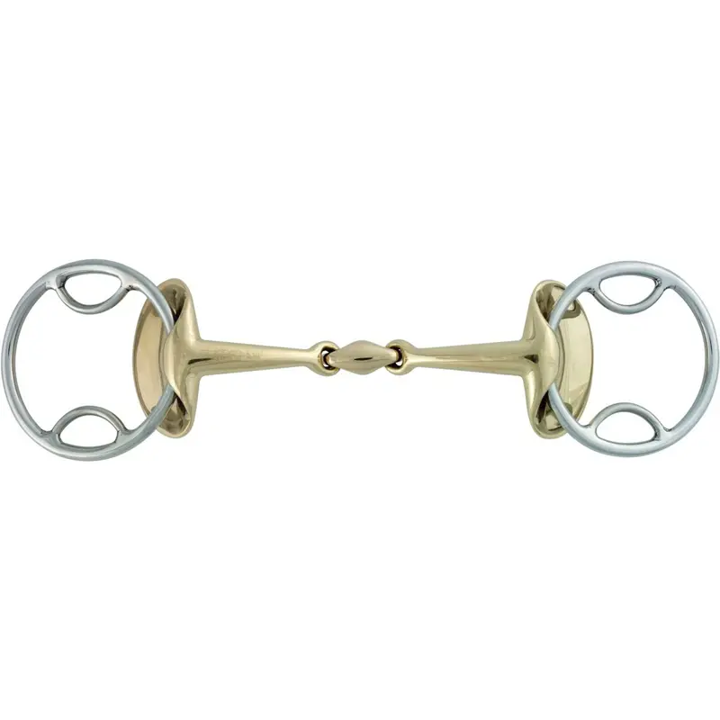 Stübben Gold Wing 4-In-1 Snaffle Bit – Sweet Iron, Double Ring 1