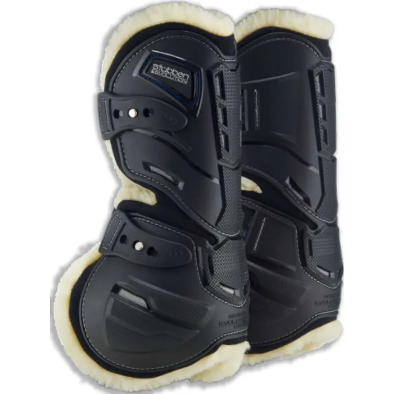 Stübben Hybrid Fleece Tendon Boots – Black 1