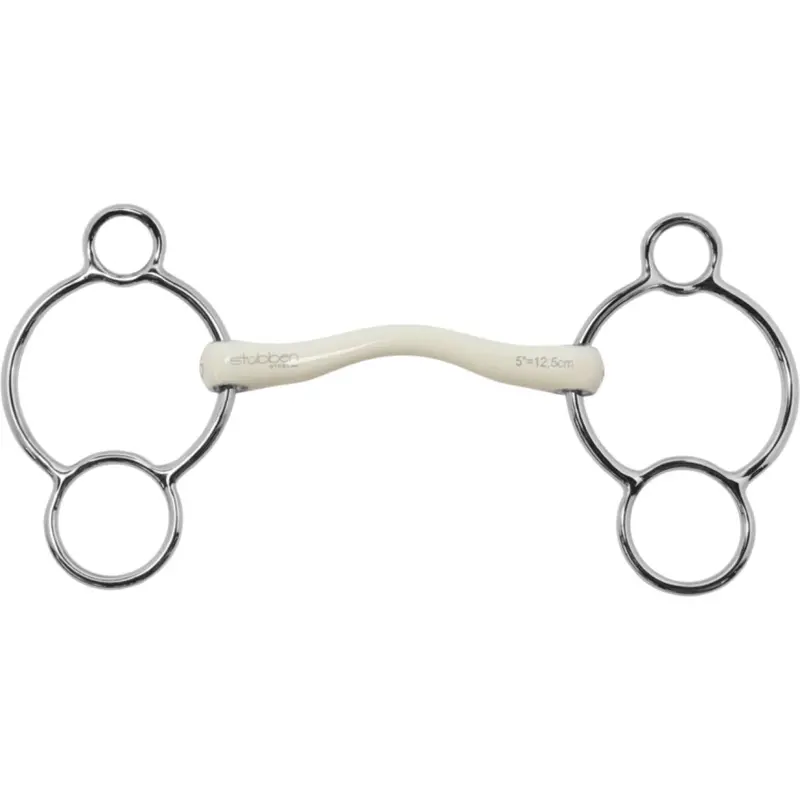 Stübben Three-Ring Snaffle Bit – Fine Line Flex, 16Mm 1