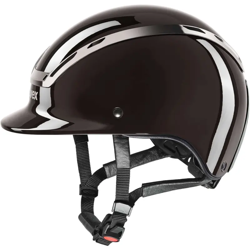 Uvex Exxeed Shiny Chrome Helmet In Mocca 1