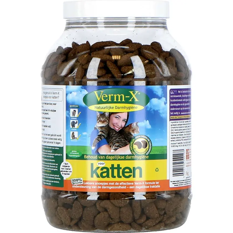 Verm-X Cat Herbal Treats For Digestive Support 1