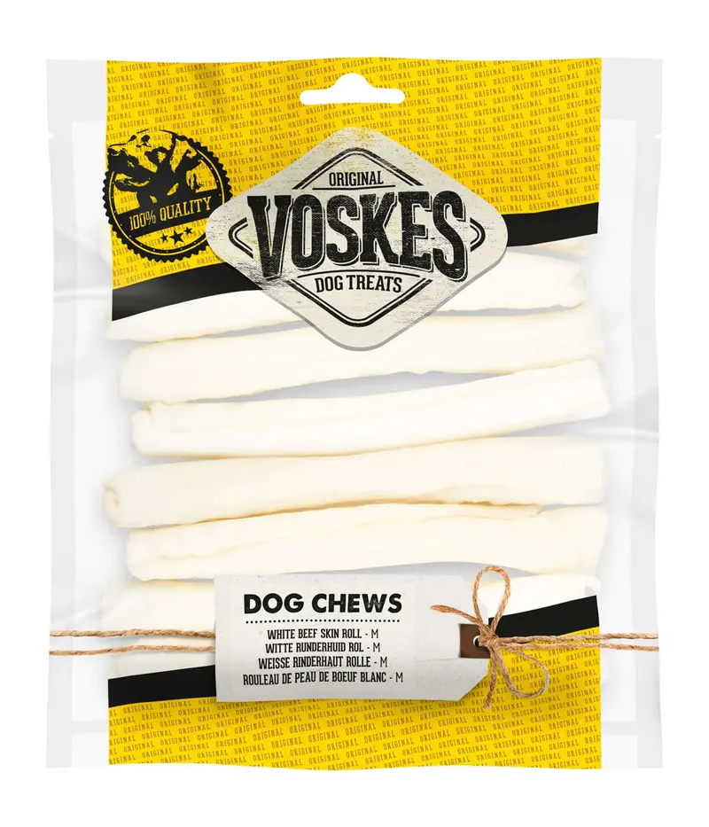 Voskes White Roll Chew For Dogs 1