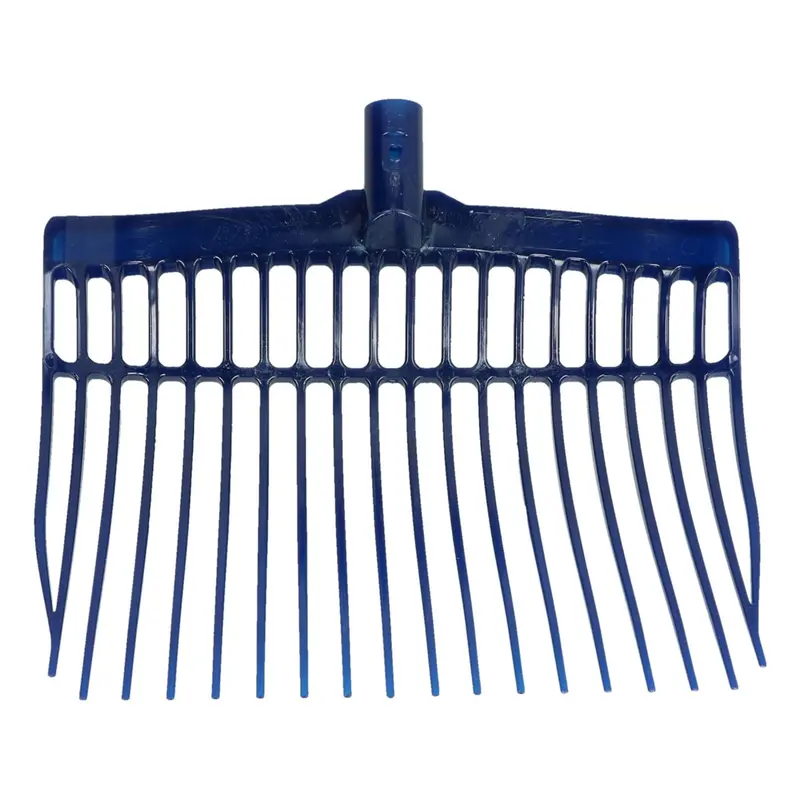 Vplast Blue Plastic Manure Fork (No Handle) 1