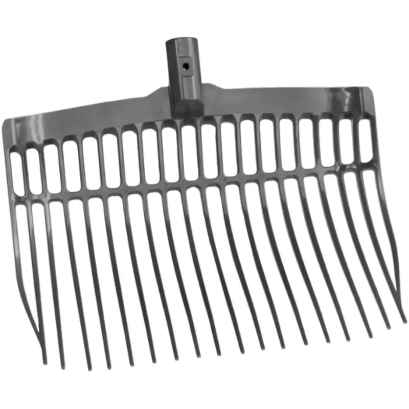 Vplast Gray Plastic Manure Fork (No Handle) 1
