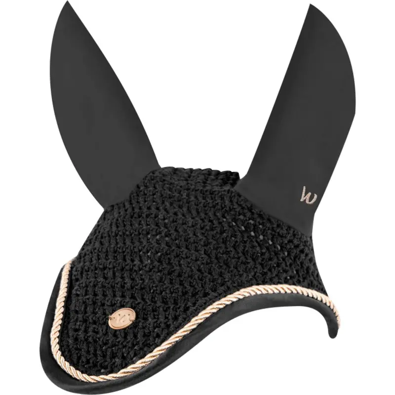 Waldhausen Modern Fly Mask – Black & Rose Gold 1