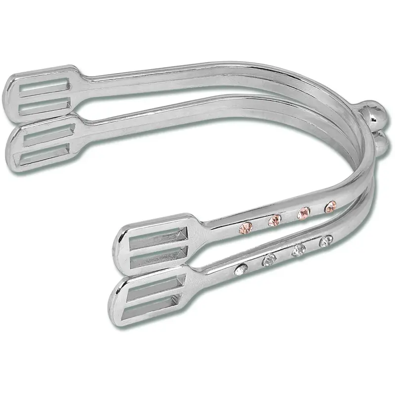 Waldhausen Rose Gold Prince Of Wales Stirrups For Women With Crystal Accents 1