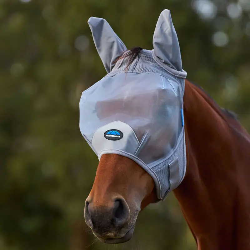 Weatherbeeta Comfitec Fine Fly Mask With Ears – Grey (Alternative Style) 1