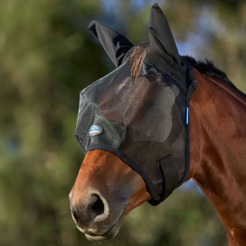 Weatherbeeta Comfitec Fly Mask With Ears – Black 1