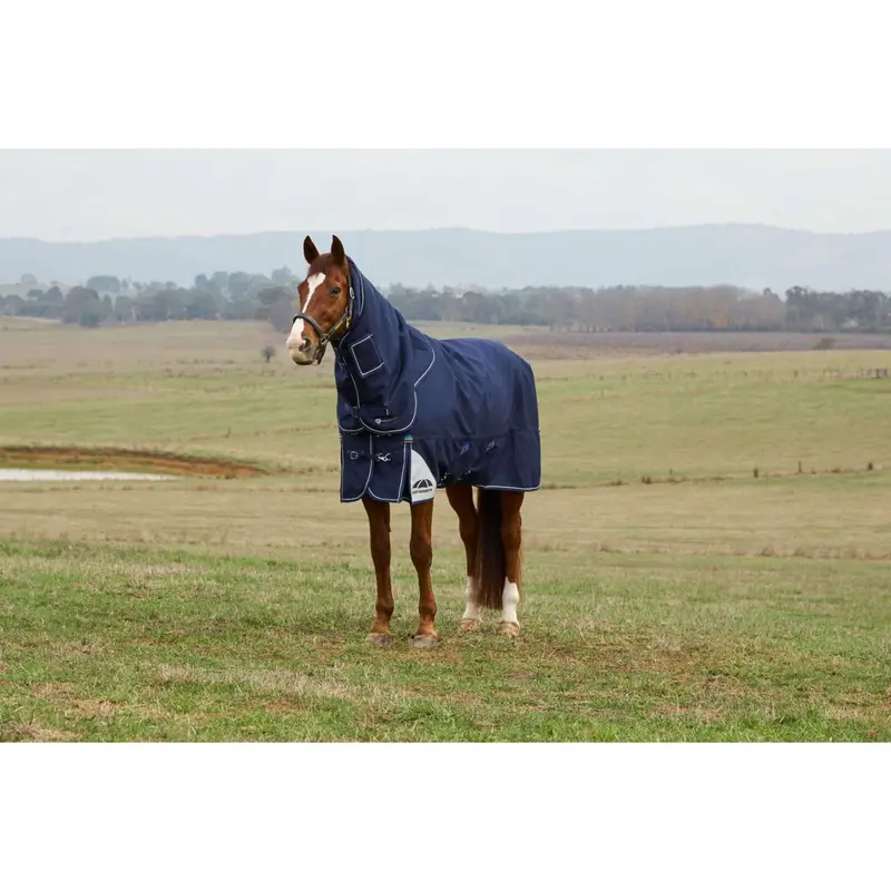 Weatherbeeta Comfitec Ultra Turnout Rug – 100G, Navy, Detachable Neck 1
