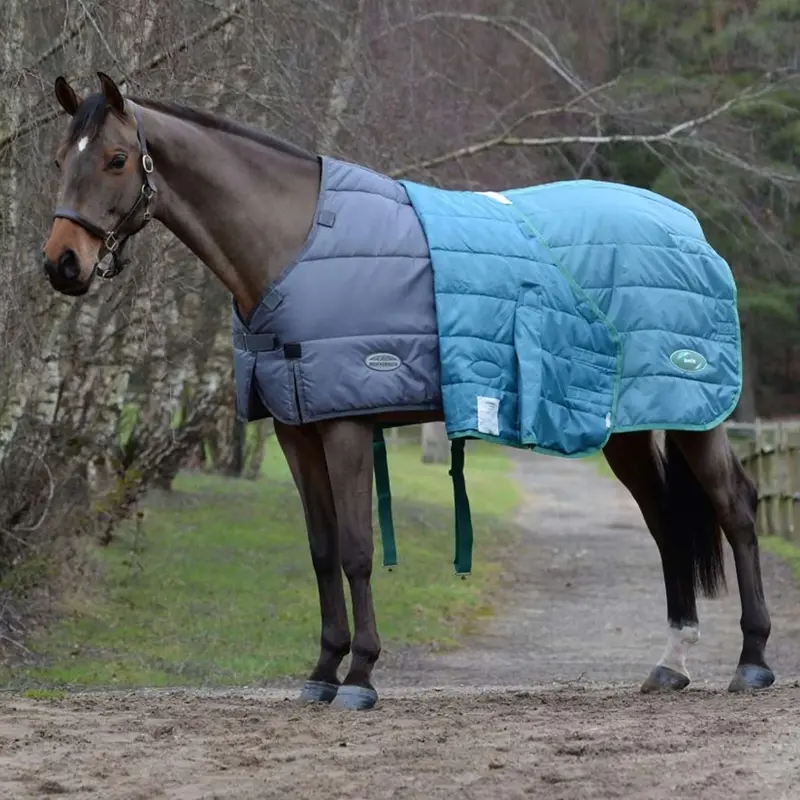 Weatherbeeta Green-Tec Medium/Lite Turnout Rug In Grey 1