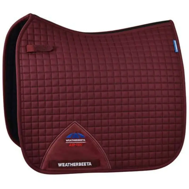 Weatherbeeta Prime Air-Tec Dressage Saddle Pad In Burgundy 1
