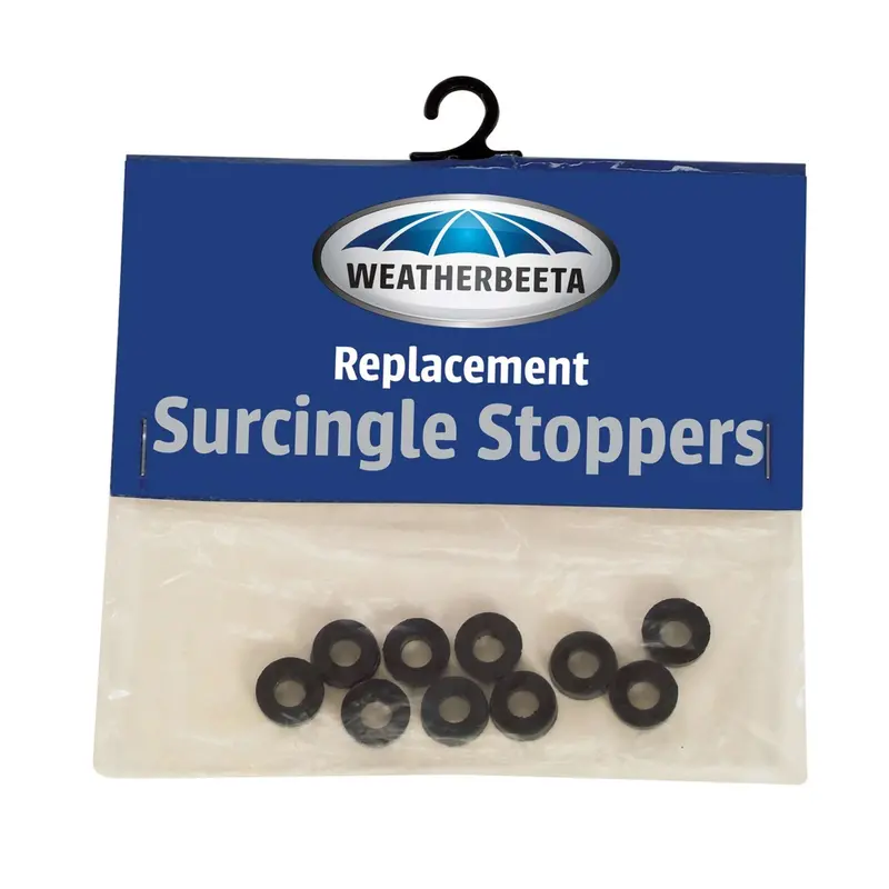 Weatherbeeta Rubber Sangle Stoppers – Pack Of 10, Black 1